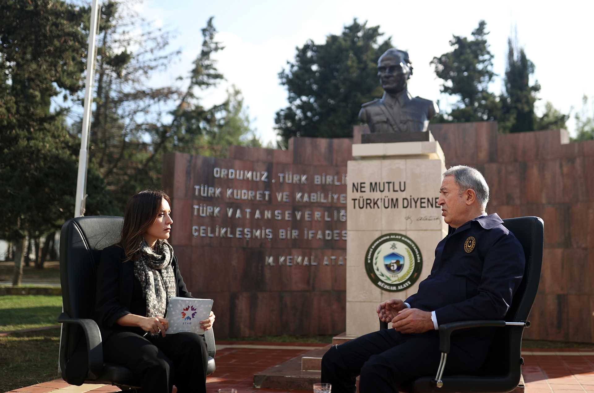 Millî Savunma Bakanı Hulusi Akar, Gökçeada Ziyareti Sırasında NTV Canlı Yayınına Katılarak Gündeme Dair Soruları Cevapladı