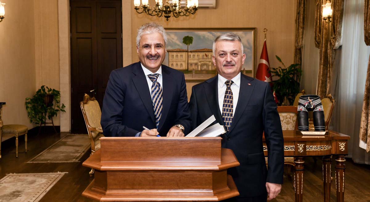 Vali Yazıcı Kuveyt Ankara Büyükelçisi Alenzi’yi Kabul Etti