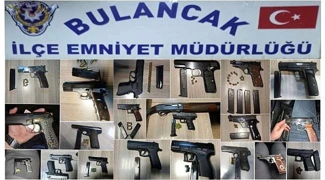 Giresun’un Bulancak ilçesinde bir yılda 53 kaçak silah ele geçirildi