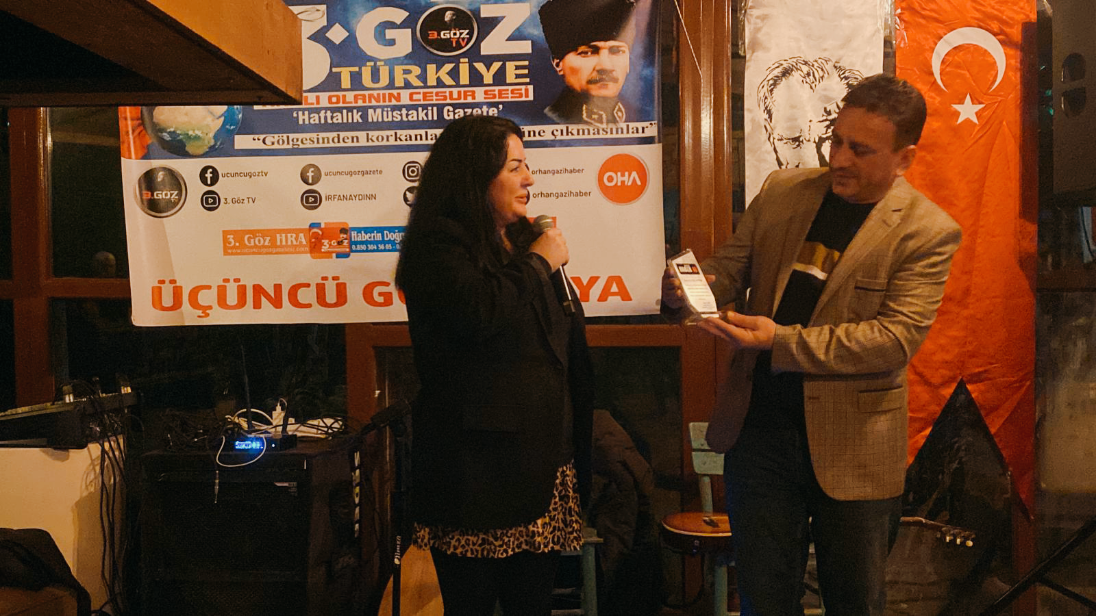 Çalışan Gazeteciler Günü’nde Gazeteci İrfan Aydın’a Meslekte Başarı Plaketi