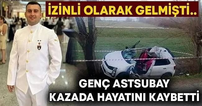 Denizli’de genç astsubay kazada hayatını kaybetti