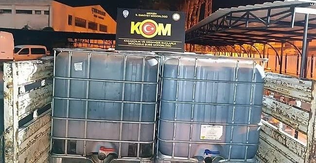 Mersin’de 5 bin 450 litre kaçak akaryakıt ele geçirildi