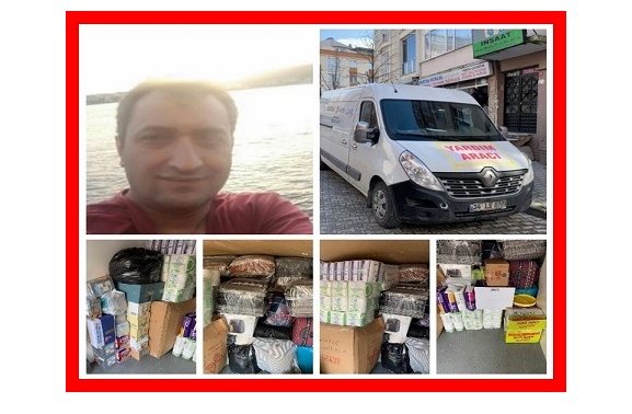 VATAN SEVERLER PARTİSİ’NİN İSTANBUL TEŞKİLATIMIZ MURAT YEŞİLBAHÇE DEPREM BÖLGESİNE YARDIM ETTİ.