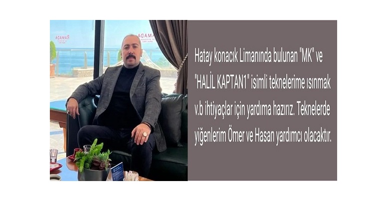 HAYIRSEVER İŞ ADAMI TEKNESİNİ DEPREMZELERİN KULANIMA AÇTI