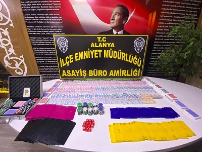 Alanya İlçemizde Kumar Oynanan Bir İşyerine İşlem Yapıldı