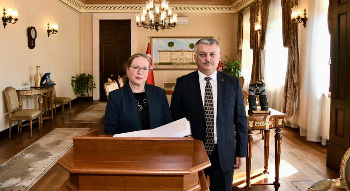 Vali Yazıcı, İsrail Büyükelçisini Kabul Etti