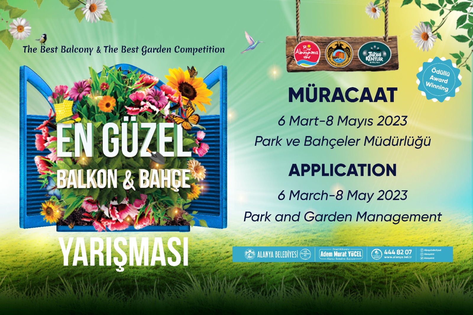 EN GÜZEL BALKON BAHÇE YARIŞMASI BAŞVURULARI BAŞLIYOR