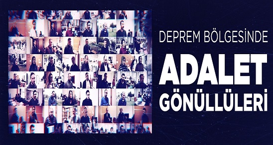 HAKİM, SAVCI VE ADLİ PERSONELLER GÖNÜLLÜ OLARAK DEPREM BÖLGESİNDE GÖREV YAPIYOR