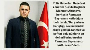 BASKAN ALTUNOVA’DAN RAMAZAN BAYRAMI MESAJI