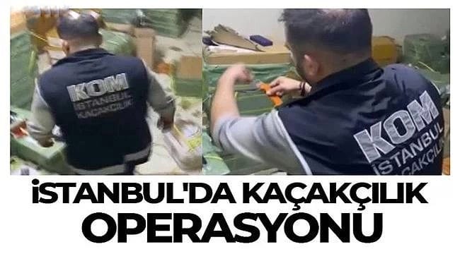İstanbul’da kaçakçılık operasyonu! 115 milyon TL’lik ürün ele geçirildi