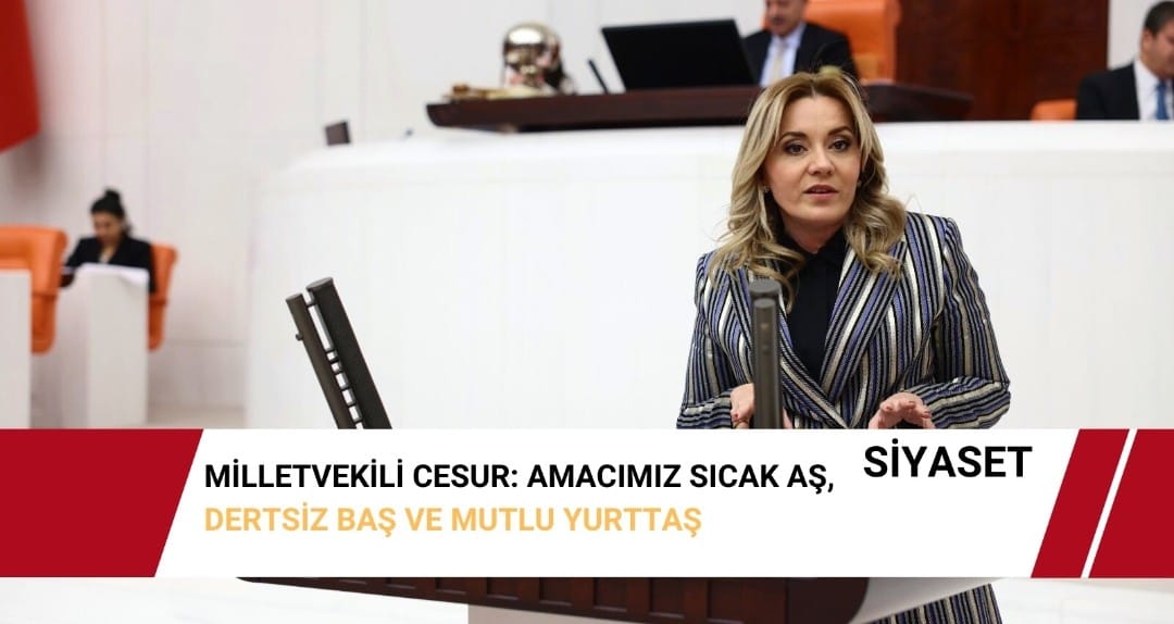 MİLLETVEKİLİ CESUR: AMACIMIZ SICAK AŞ, DERTSİZ BAŞ VE MUTLU YURTTAŞ
