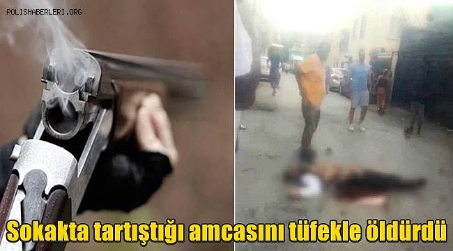 Sokakta tartıştığı amcasını tüfekle öldürdü