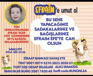 EFRAIM EFE’NIN UMUDU OL!