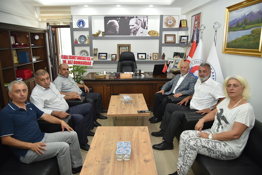Elazığ Borsa Başkanı Dumandağ ve Yönetiminin Tunceli Temasları