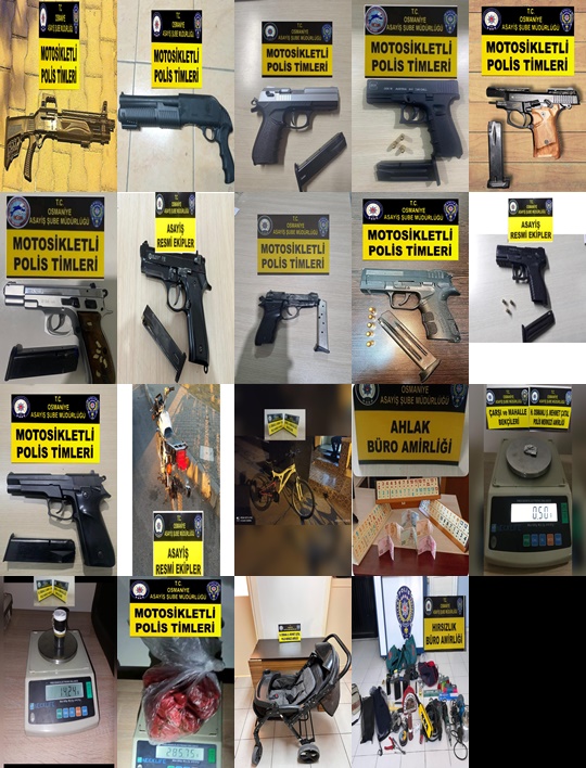 Osmaniye’de Asayiş Uygulamalarında 13 Şüpheli Tutuklandı