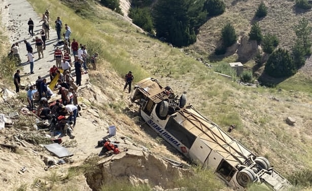 Kars’ta Yolcu Otobüsü Kazası