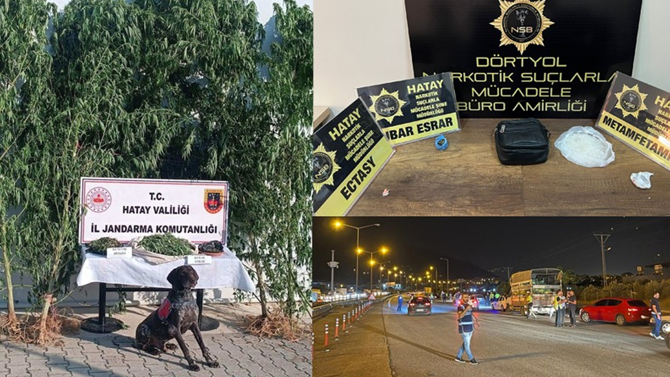 Hatay’da uyuşturucu tacirlerine operasyon