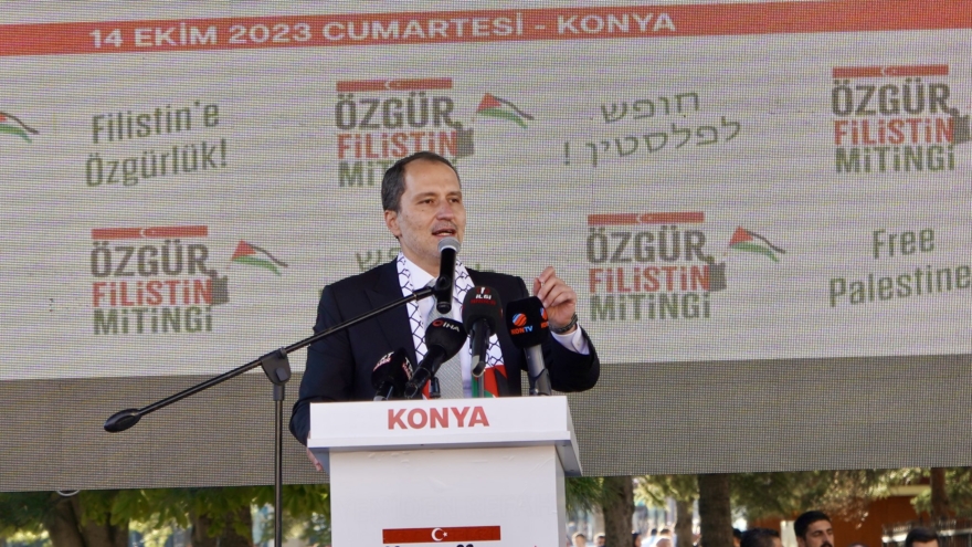 Konya’da “Özgür Filistin” mitingi