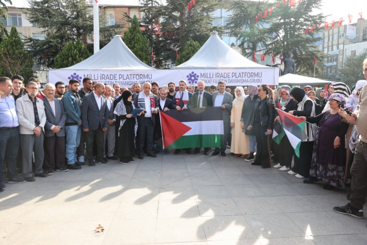 Tokat’ta Sivil Toplum Filistin için birleşti