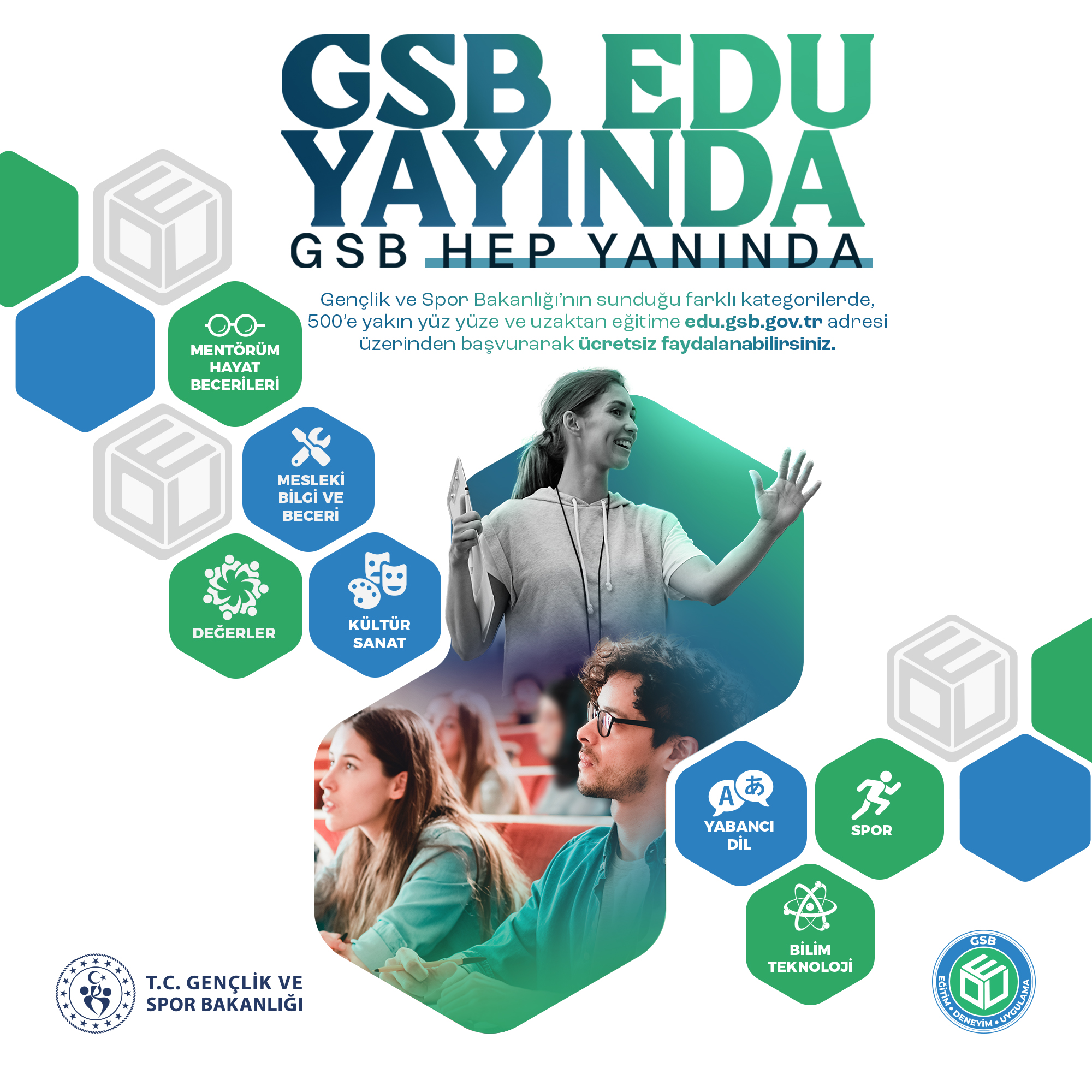 Gençlik ve Spor Bakanlığı’ndan gençlerin gelişimine katkı: GSB EDU