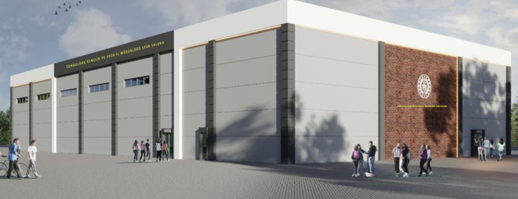 Kozlu’ya ulusal ve uluslararası maçlara ev sahipliği yapacak 1500 kişilik kapalı spor salonu hayırlı olsun