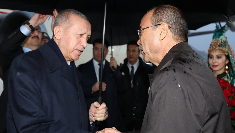 Cumhurbaşkanı Erdoğan Taşkent’e ulaştı
