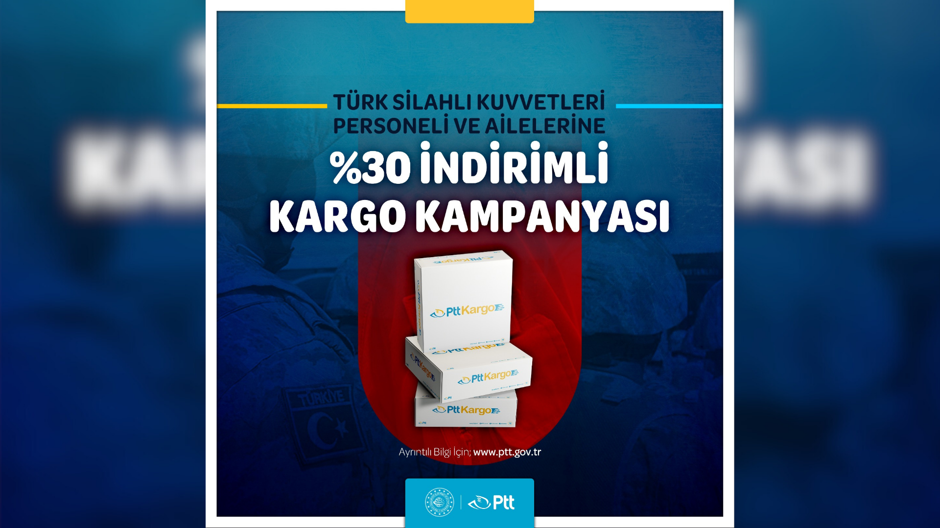 PTT’den TSK personeline özel kargo indirimi