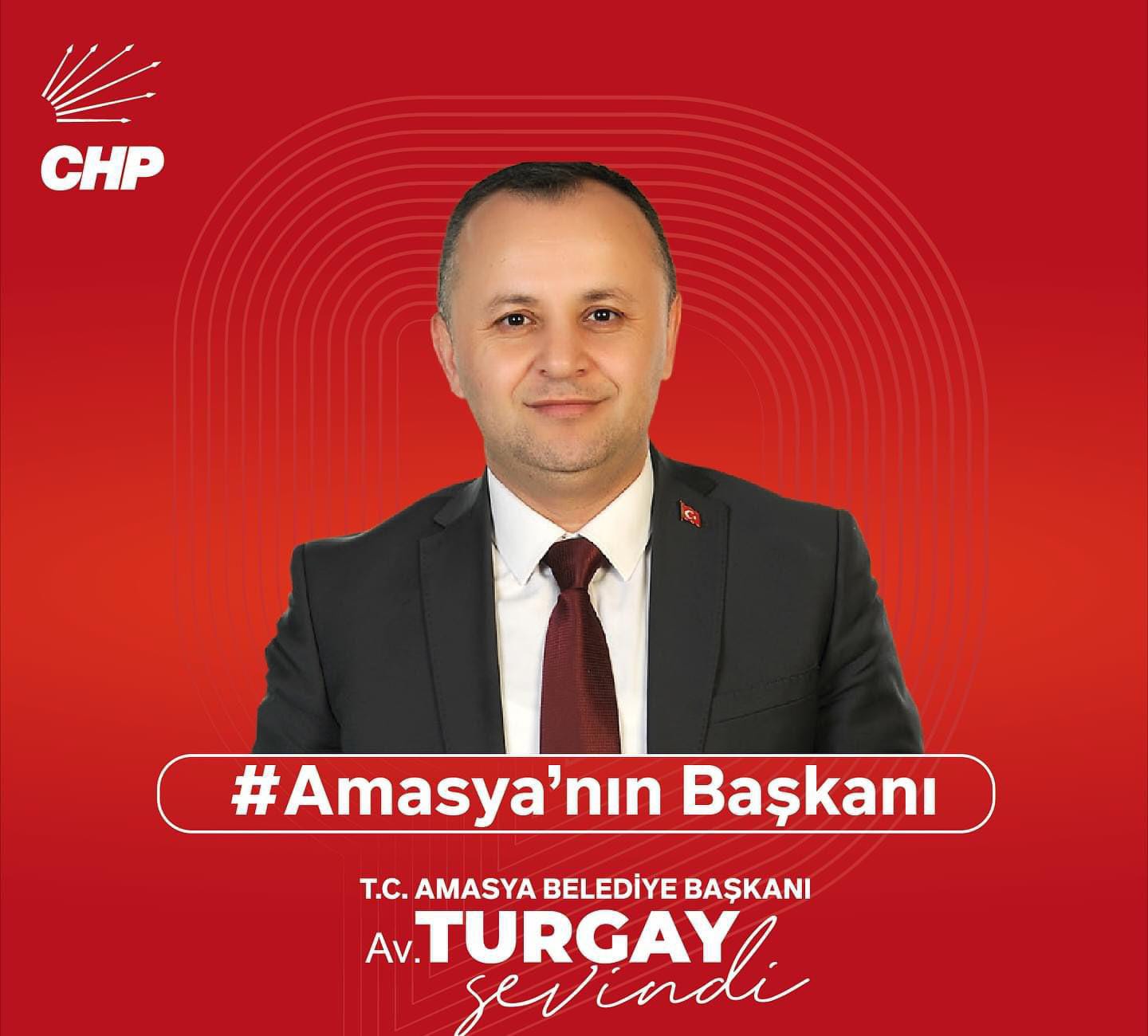 Amasya’da 47 yıl sonra CHP yüzde 41 oyla Av.Turgay Sevindi kazandı