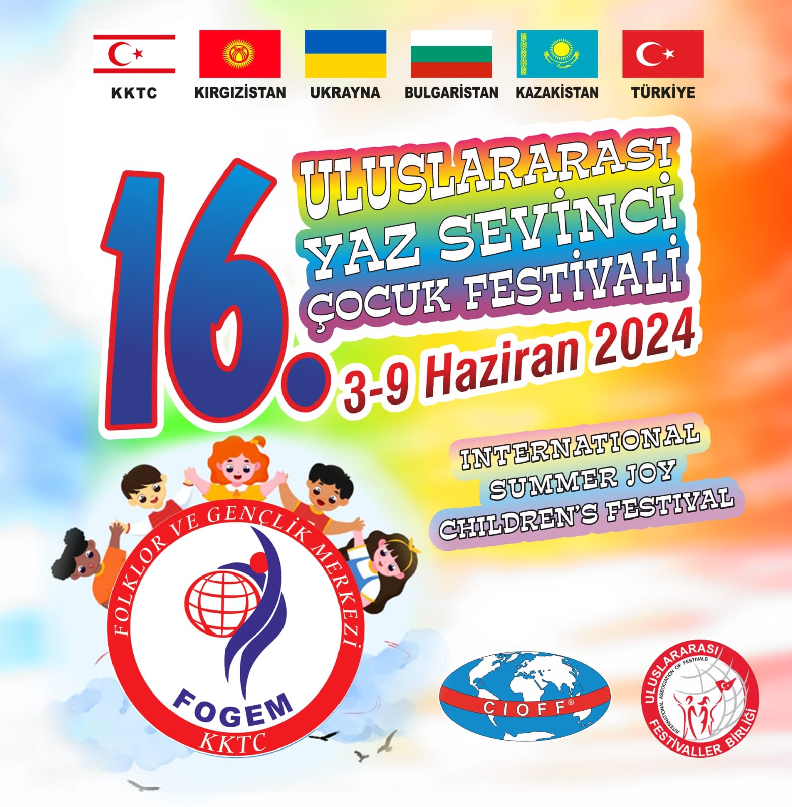 FOGEM’in 16. Uluslararası Yaz Sevinci Çocuk Festivali 3 Haziran’da başlıyor