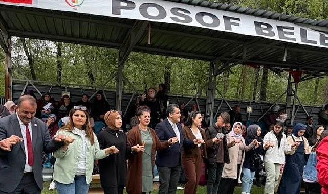 Posof mesire alanında bayram sevinci