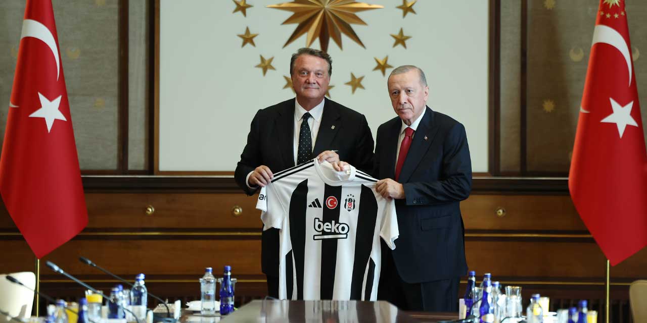 Cumhurbaşkanı Erdoğan, Beşiktaş Jimnastik Kulübü yönetimini Külliye’de ağırladı