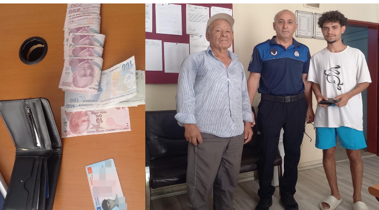Serik’te bulduğu cüzdanı zabıtaya teslim etti