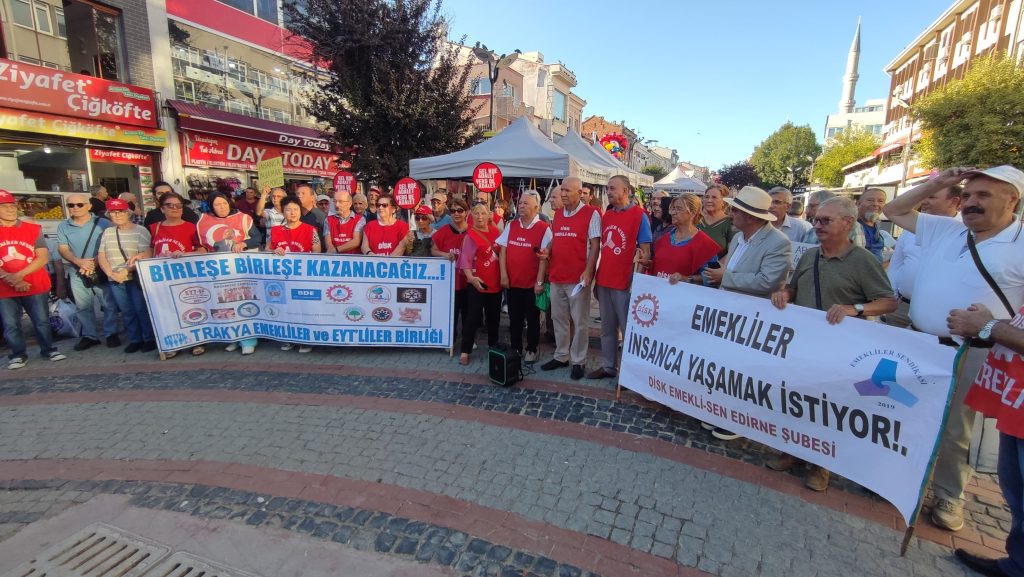 DİSK Emekli-Sen’den iktidara uyarı | Edirne Ahval Gazetesi