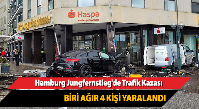 Almanya’nın Hamburg kentinde trafik kazası