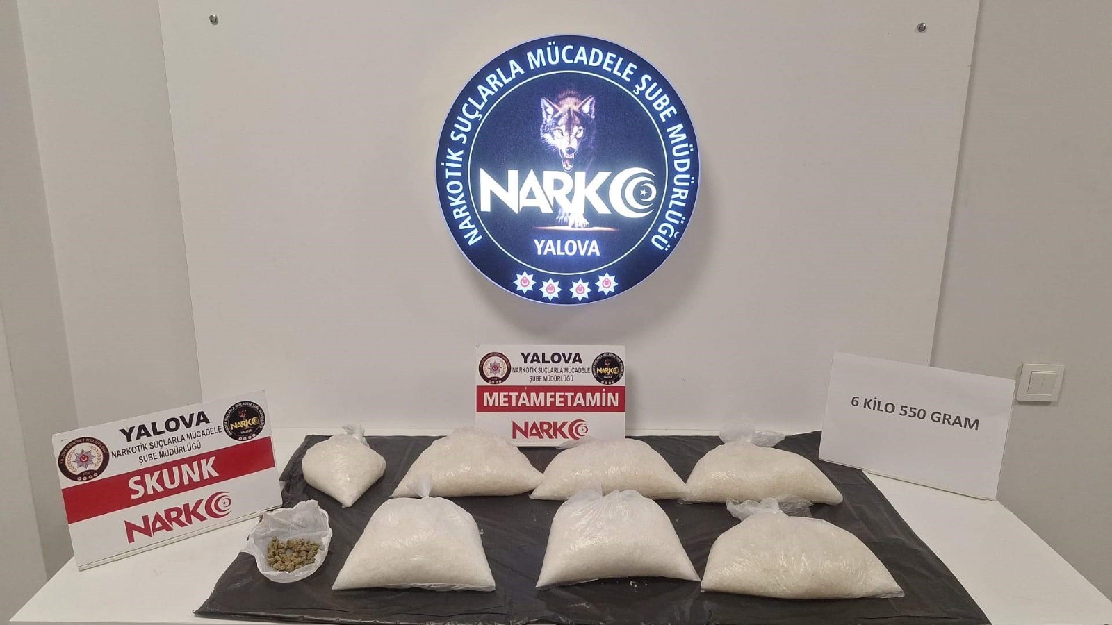 Yalova İl Emniyet Müdürlüğü’nden Uyuşturucu Operasyonu: Tam 6.5 kilo