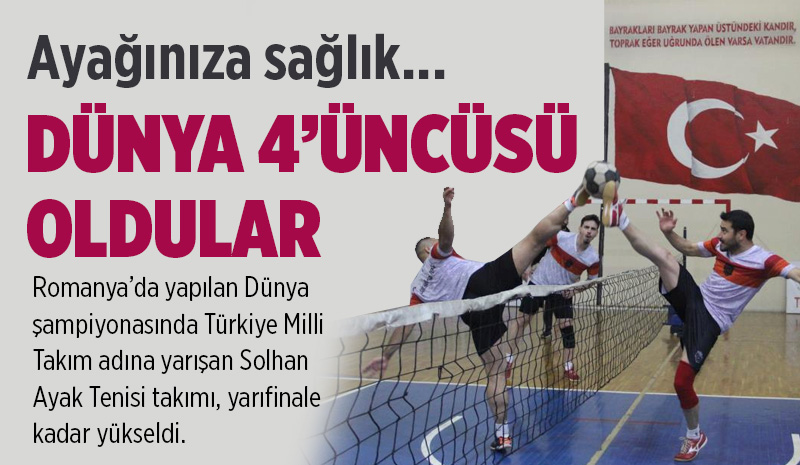 Türkiye, Ayak Tenisinde Dünya Dördüncüsü Oldu