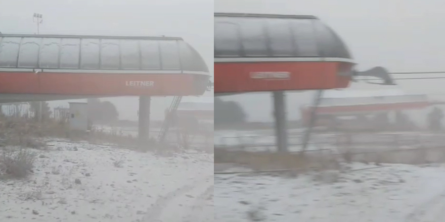 Sarıkamış’ta mevsimin ilk kâr yağışı