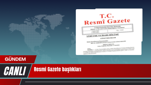 Resmi Gazete başlıkları