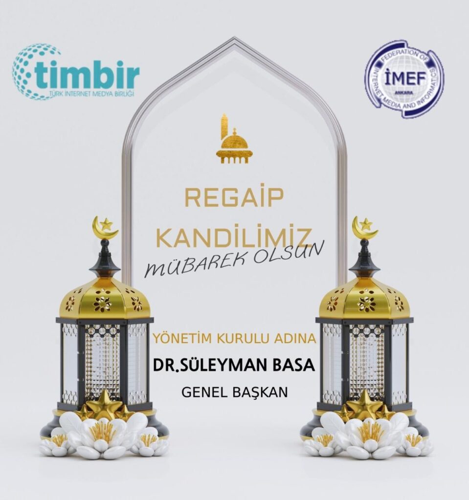 Dr.Süleyman Basa Regaip kandili Mesajı!!