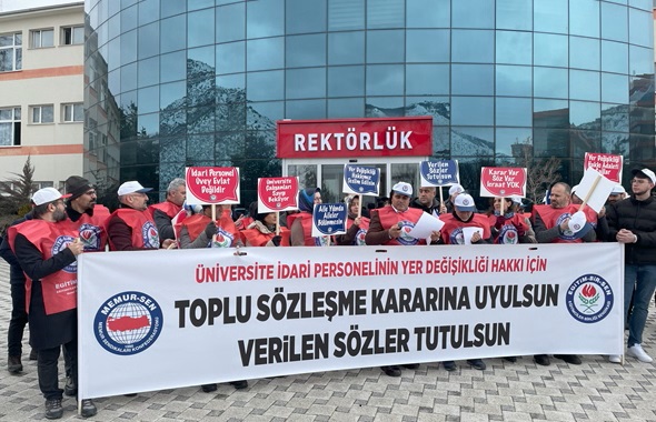 Eğitim-Bir-Sen, Gümüşhane’de üniversite idari personeline yer değişikliği hakkı verilmemesini protesto etti! – Birlik Haber Ajansı