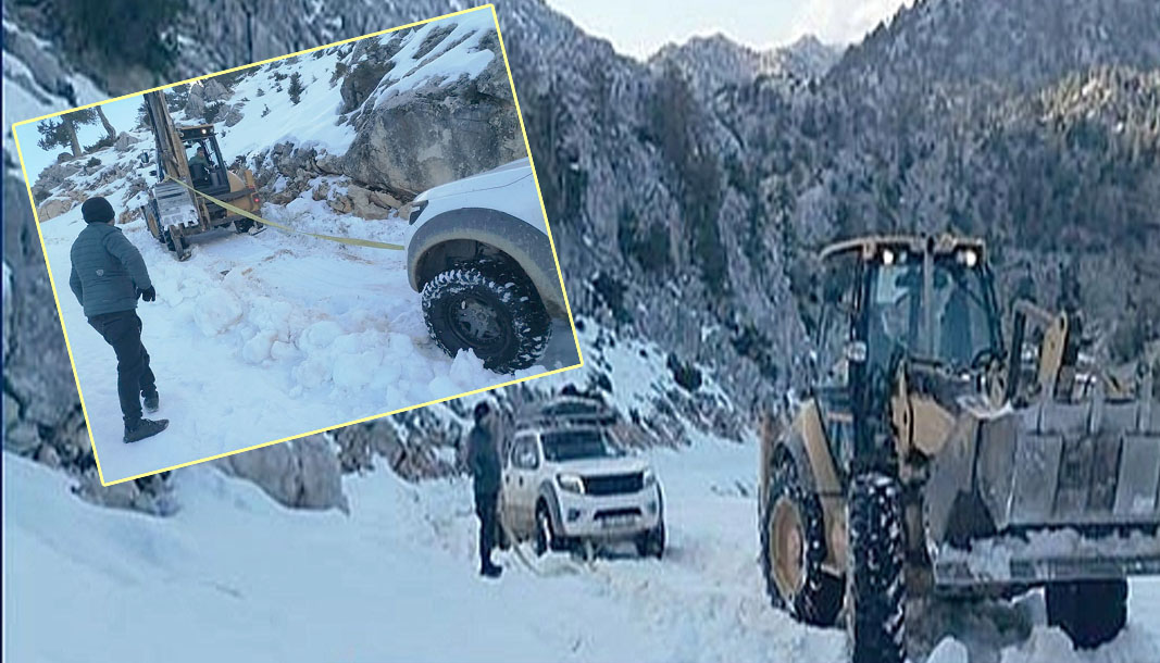 Antalya’da kar ve tipi nedeniyle 3 arkadaş mahsur kaldı – Birlik Haber Ajansı