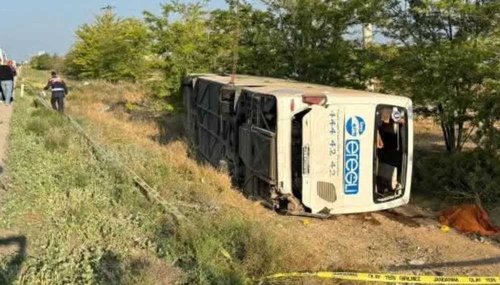 Konya’da yolcu otobüsü devrildi: 1 ölü, 26 yaralı – Birlik Haber Ajansı