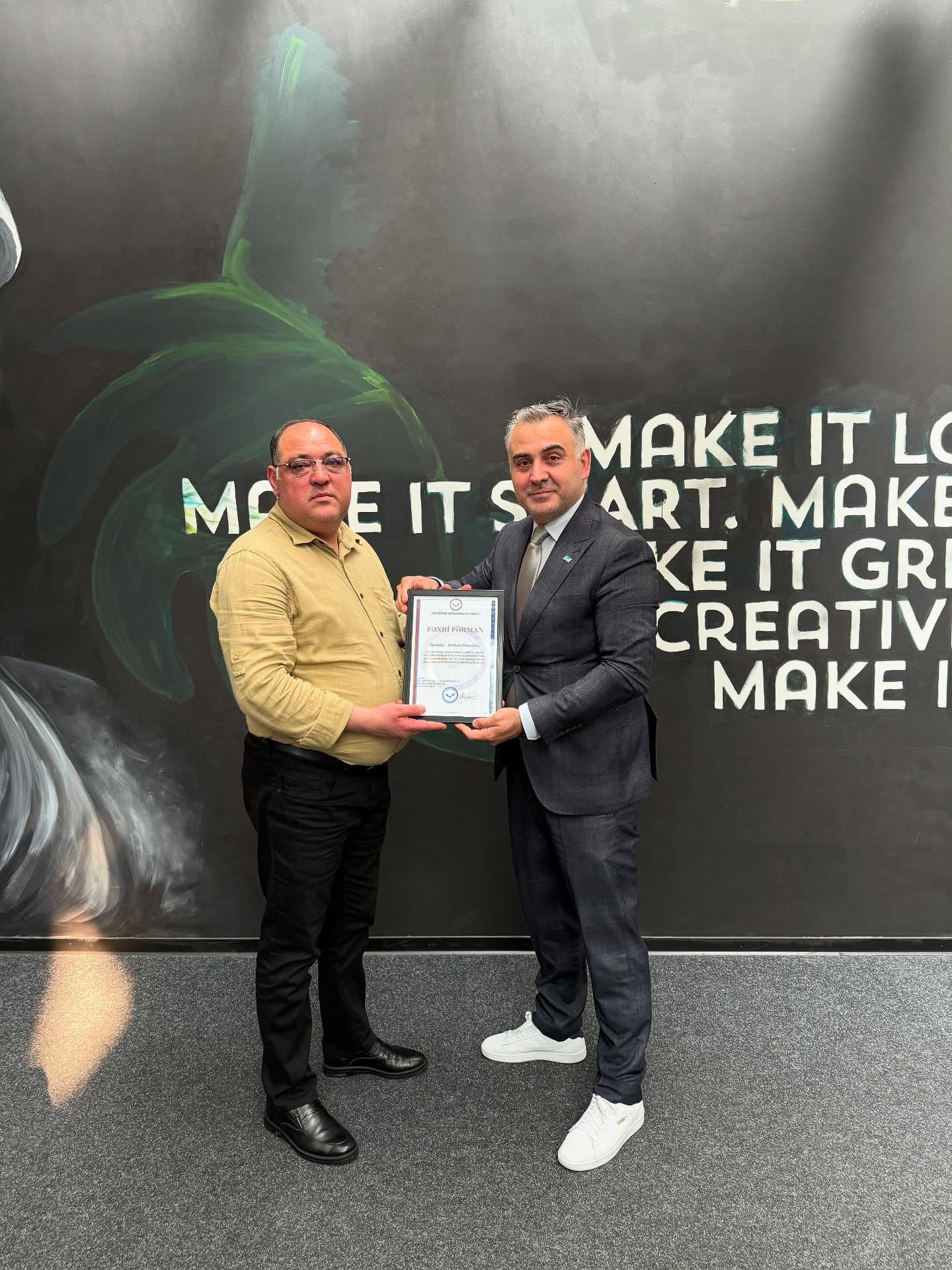 İlhan Kılıç’a Avrupa Azerbaycan Merkezi’nden Fahri Berat Ödülü – Birlik Haber Ajansı