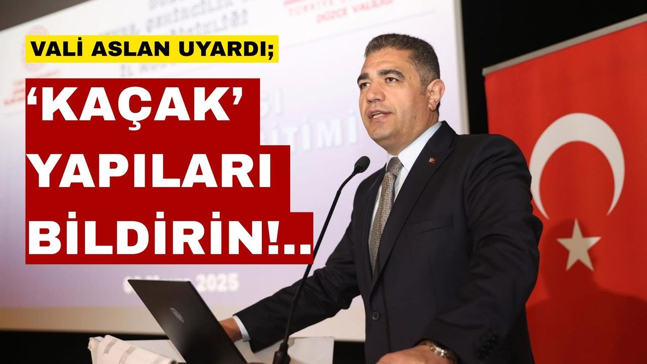 Düzce Düzce Valisi Selçuk Aslan “kaçak yapılar” konusunda uyardı – Birlik Haber Ajansı