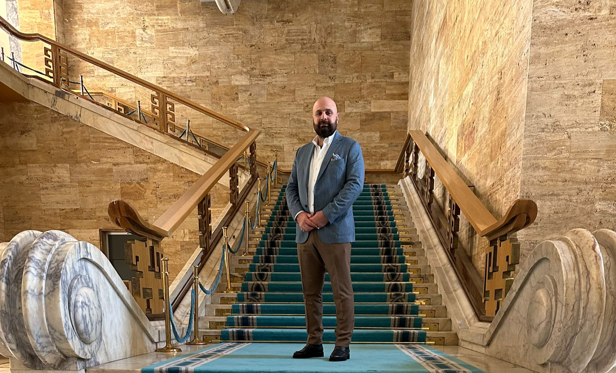 IRAKLI İŞ ADAMI AHMAD NADHIM TUFEKTEN TÜRKİYE BÜYÜK MİLLET MECLİSİNE ZİYARET;