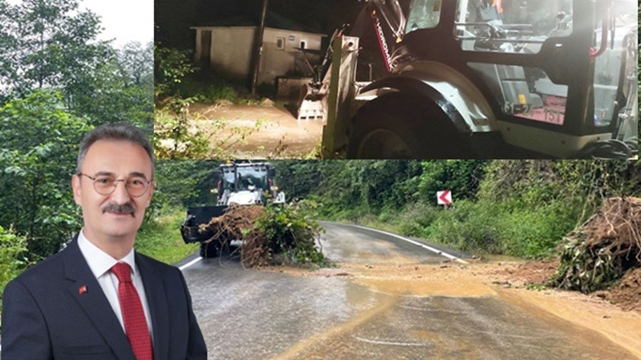 Şalpazarı genelinde şiddetli yağışlar heyelanlara neden oldu – Birlik Haber Ajansı