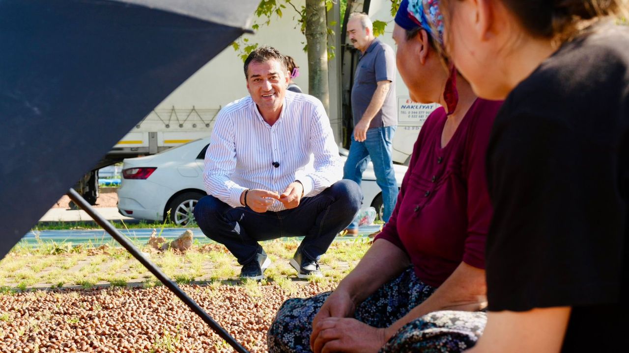 Fuat Köse sahilde fındık kurutan üreticileri ziyaret etti – Birlik Haber Ajansı