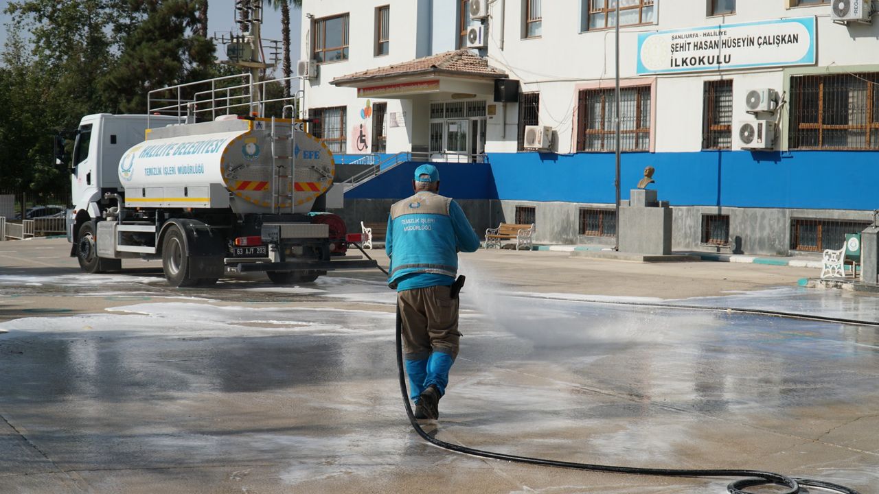 Haliliye Belediyesi’nden okullara eğitim öncesi temizlik seferberliği – Birlik Haber Ajansı