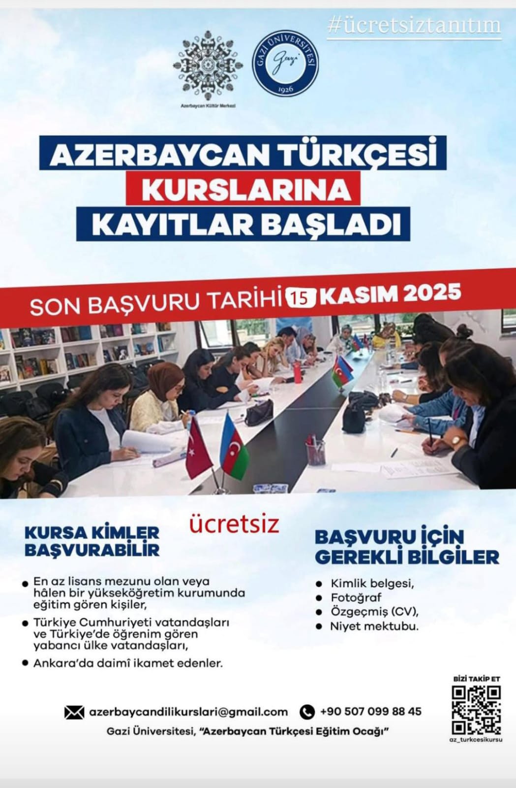 Azerbaycan Türkçesi Kurslarına Kayıtlar Devam Ediyor