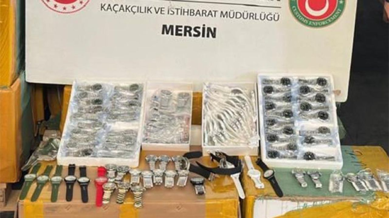 Mersin’de 116 bin kaçak kol saati ele geçirildi – Birlik Haber Ajansı